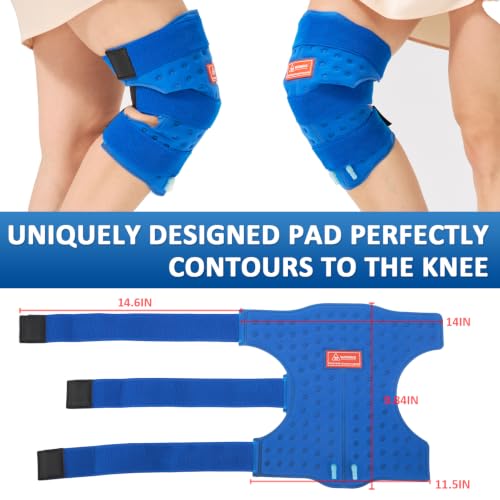 Image of AOKESTE Cold Therapy Machine Pad for Knee, Ergonomic Reusable Knee Pad Only