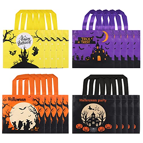 EasyAcc Halloween Treat Bags 20 Pack Trick or Treat Tote Kids Gift Candy Bags Non-Woven Reusable Goodie Bags with Handles for Halloween Party Favors Decoration, 9.9 by 9.9 inches EasyAcc Halloween Treat Bags 20 Pack Trick or Treat Tote Kids Gift Candy Bags Non-Woven Reusable Goodie Bags with Handles for Halloween Party Favors Decoration, 9.9 by 9.9 inches