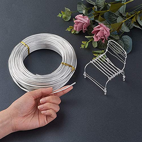 image for PH PandaHall Pandahall 82 Feet/500g Aluminum Wire Flexible 3mm/9gauge 