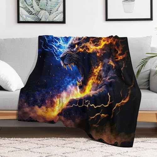 Couverture léopard flannel douce chaude plaid lit canapé 130x180cm - 3