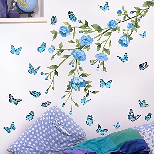 Naiveisland Butterfly Wall Decals Decorative Wall Stickers Living Room Bedroom Background Wall Girls Bedroom Living Room Office Wall Decor #TOP4