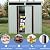 6FT x 5FT Outdoor Storage Shed, Heavy Duty Galvanized Steel Garden Shed with Sloped Roof, Sliding Lockable Doors, Punched Vents & Foundation Kit, Weather Resistant Tool Shed for Backyard, White