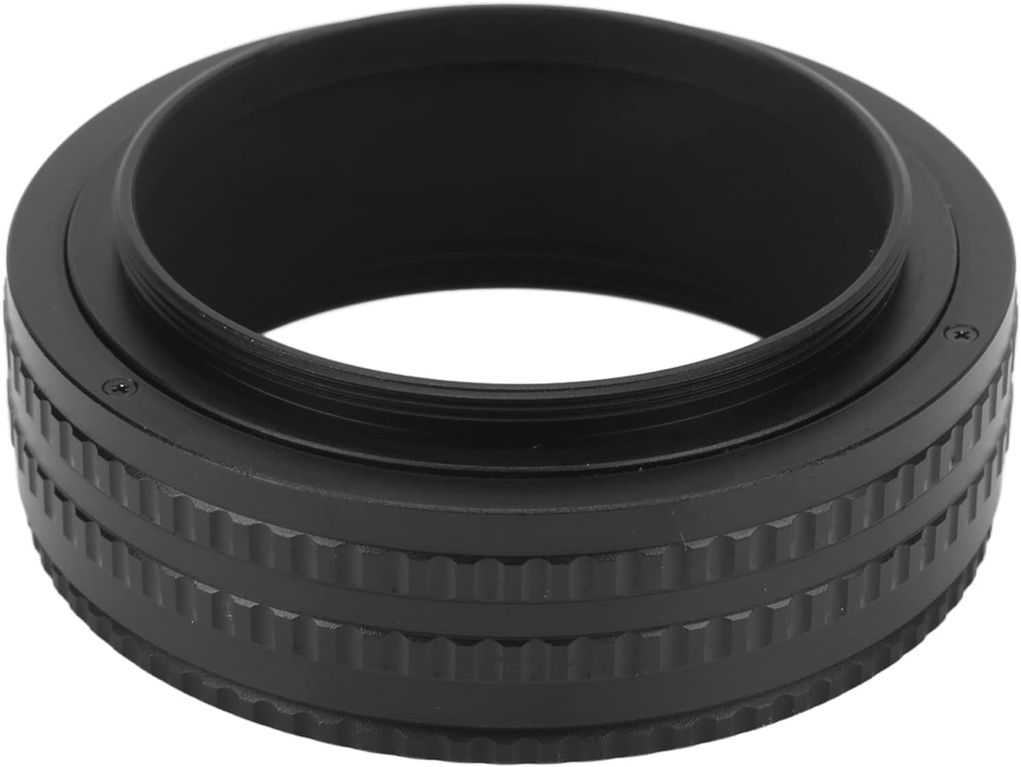 Adaptador M65 a M65 helicoide con tubo de enfoque regulable de 25-55 mm en aleación negra 8