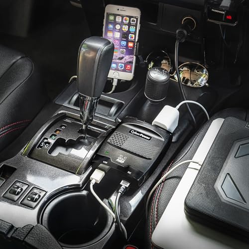 CyberPower CPS175SURC1 175W Mobile Power Inverter with 2.1A USB Charger - Slim Line Design, Black/Gray4