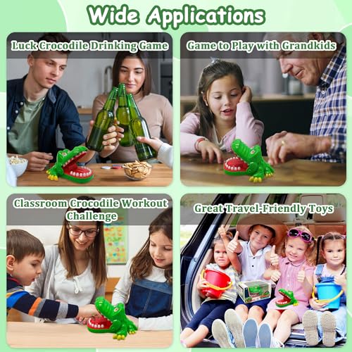 iShyan Crocodile Teeth Toys Game for Kids, Crocodile Biting Finger Dentist Games Funny Toys, 2020 Version Ages 4 and Up - Image 7