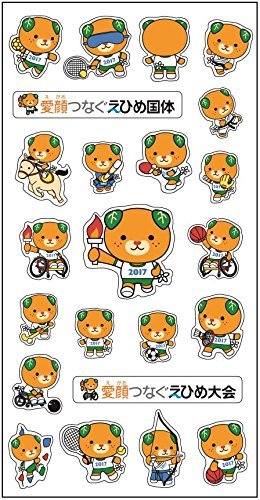 Amazon | みきゃん2点セット（ノーマルピンバッジ、シール） | バッジ