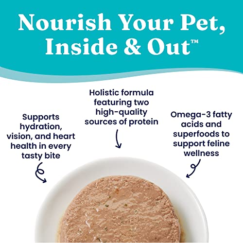 Image of Solid Gold Wet Cat Food Pate - Healthy Canned Cat Food Pate w /Real Salmon & Beef, Omega Fatty Acids, Vitamins & Minerals - Grain Free & Gluten Free Can Meals for Cats & Kittens - 24ct /3oz Can