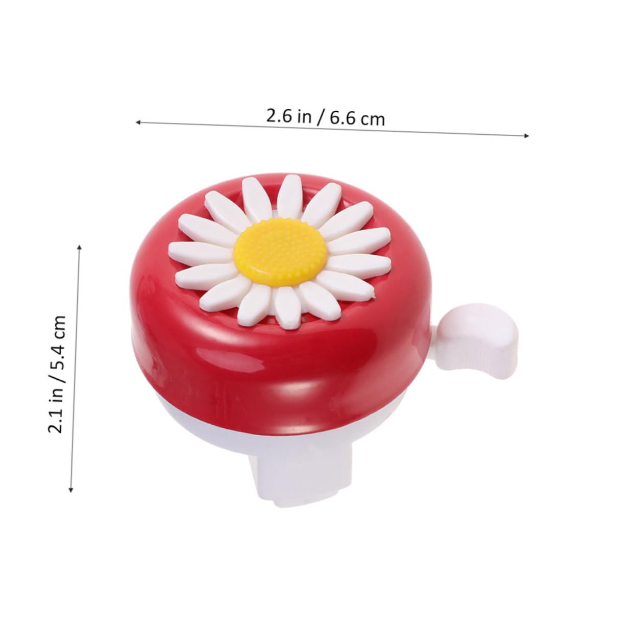 OSOLADY 5 Pcs Flower Decor Bike Bell for Adorable Bicycle Horn Accessory Blue Purple Rosy Purple Blue White Pink White Red Easy to Install Durable Tone