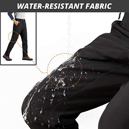 image for Cycorld Men's-Ski-Hiking-Pants, Fleece-Lined-Snow-Snowboard-Pants, Wat
