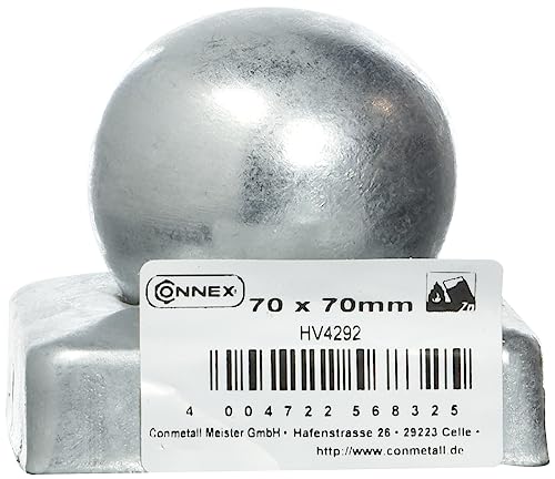 Connex Copripalo 70 x 70 mm con sfera, materiale