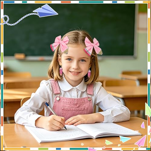 Set Accesorios para Pelo Lazos y Clips en Rosa miniatura 6