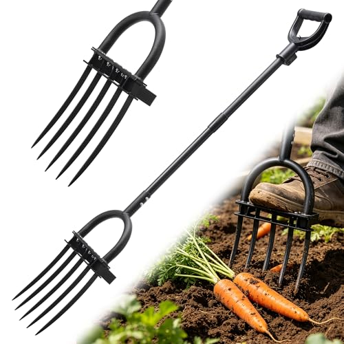 Horquilla de jardín pesada LLARGUEST 69" con mango ergonómico miniatura 1