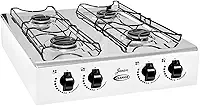 Fogão Gás Junior 4 Bocas de Mesa Inox Branco