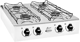 Fogão Gás Junior 4 Bocas de Mesa Inox Branco