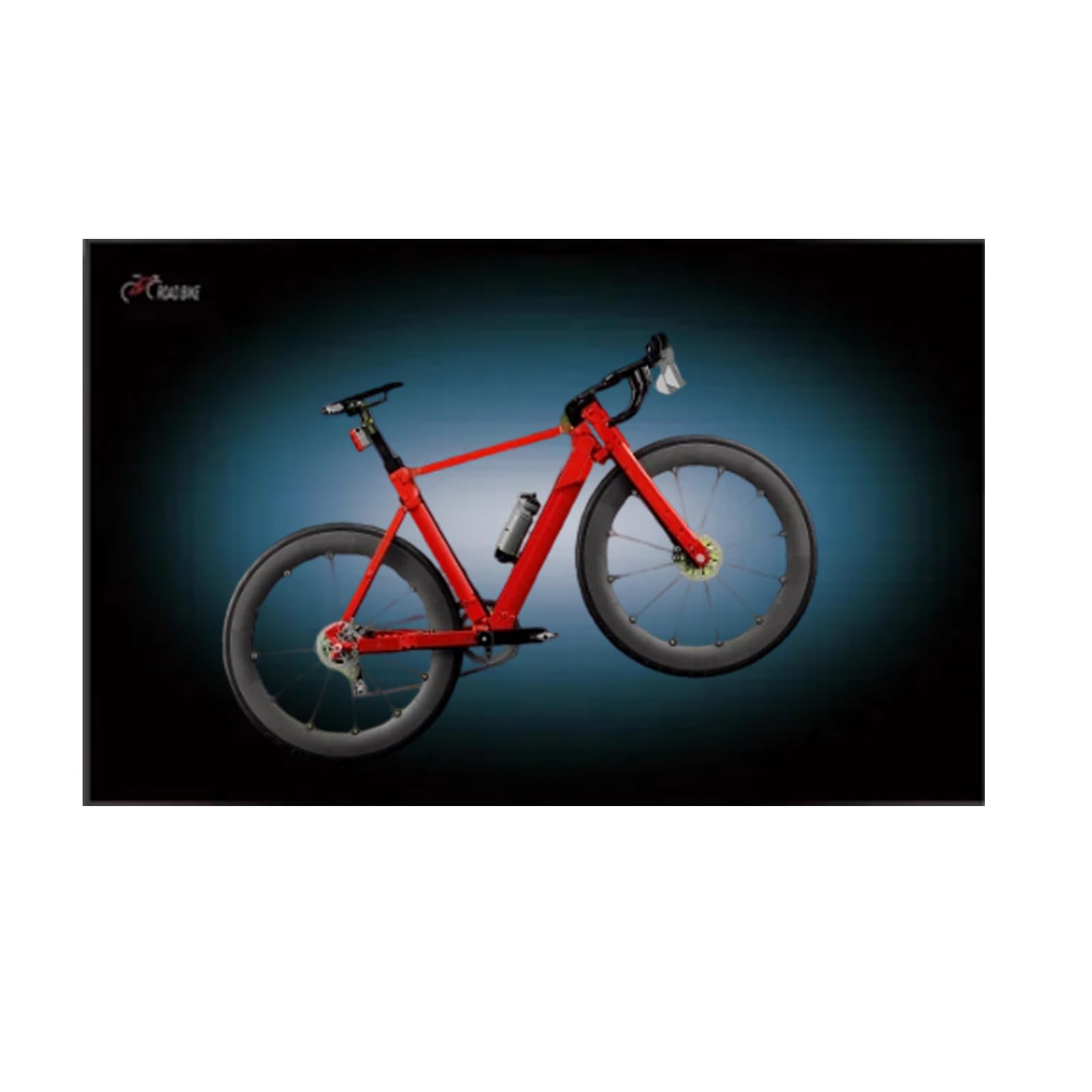 Display Wallboard for Lego 11380 road bike Building Set (Style D (Without lights))