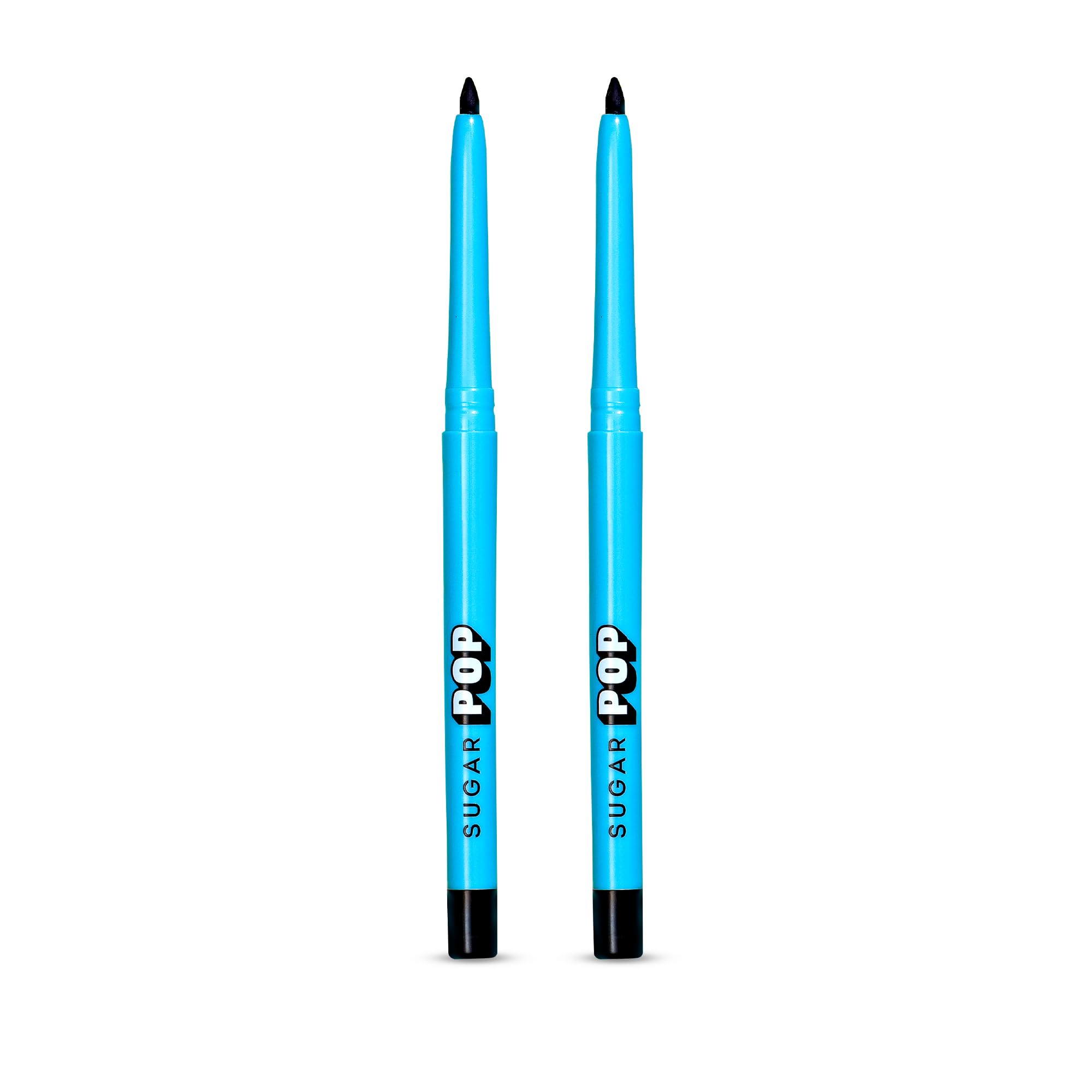 SUGAR POP Longwear Kajal Matte Finish, Intense Dark Kohl Kajal Long Lasting, Smudge Proof Pencil, Water Proof, Single Stroke Velvet Finish Lasts Up To 16Hrs - 01 Black (Pack Of 2)-image-39