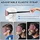 Oumida 3D Schlafmaske für Seitenschläfer, Verstellbares Gummiband, lichtblockierend und Atmungsaktiv, Augenmaske für Männer Frauen, für Reisen, Büro, Yoga (Bohnenpaste Rosa)