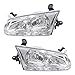 Headlights Headlamps Driver and Passenger Replacements for 00-01 Toyota Camry 81150-AA020 81110-AA020