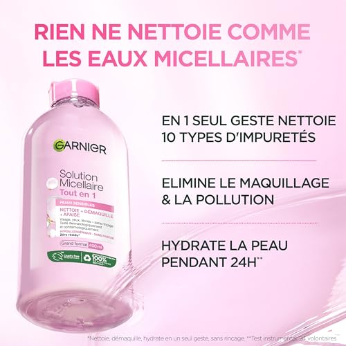 Lotion Micellaire Peaux Sèches & Sensibles Tout en 1 Garnier Le Flacon De 400ml - vue 3