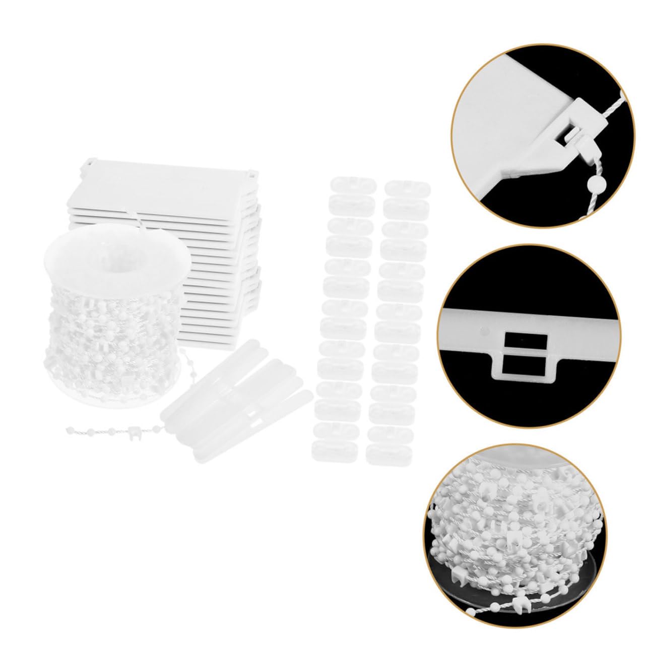 PRETYZOOM Kit Riparazione Tende Verticali 89mm ABS Bianco