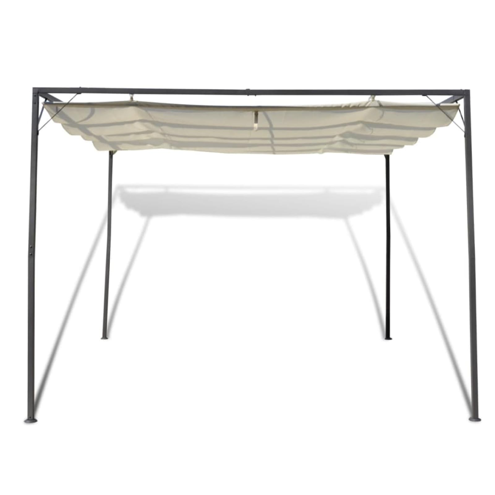 Mobili Gazebo de jardín con techo retráctil, cenador de jardín, cenador sombrilla de jardín, playa, pesca, exterior, cortavientos, para decoración de jardín, terraza, decoración para casa