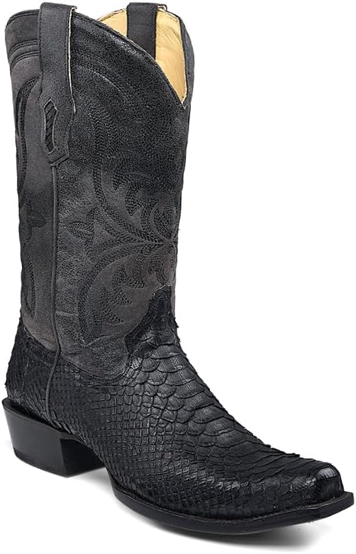 Corral Men's Exotic Python Western Boot Square Toe - A4551 10.5 D(M) US