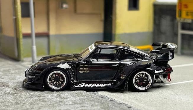 Amazon | Street Weapon 1/64 ミニカー 911 RWB 993 黒 | ミニカー