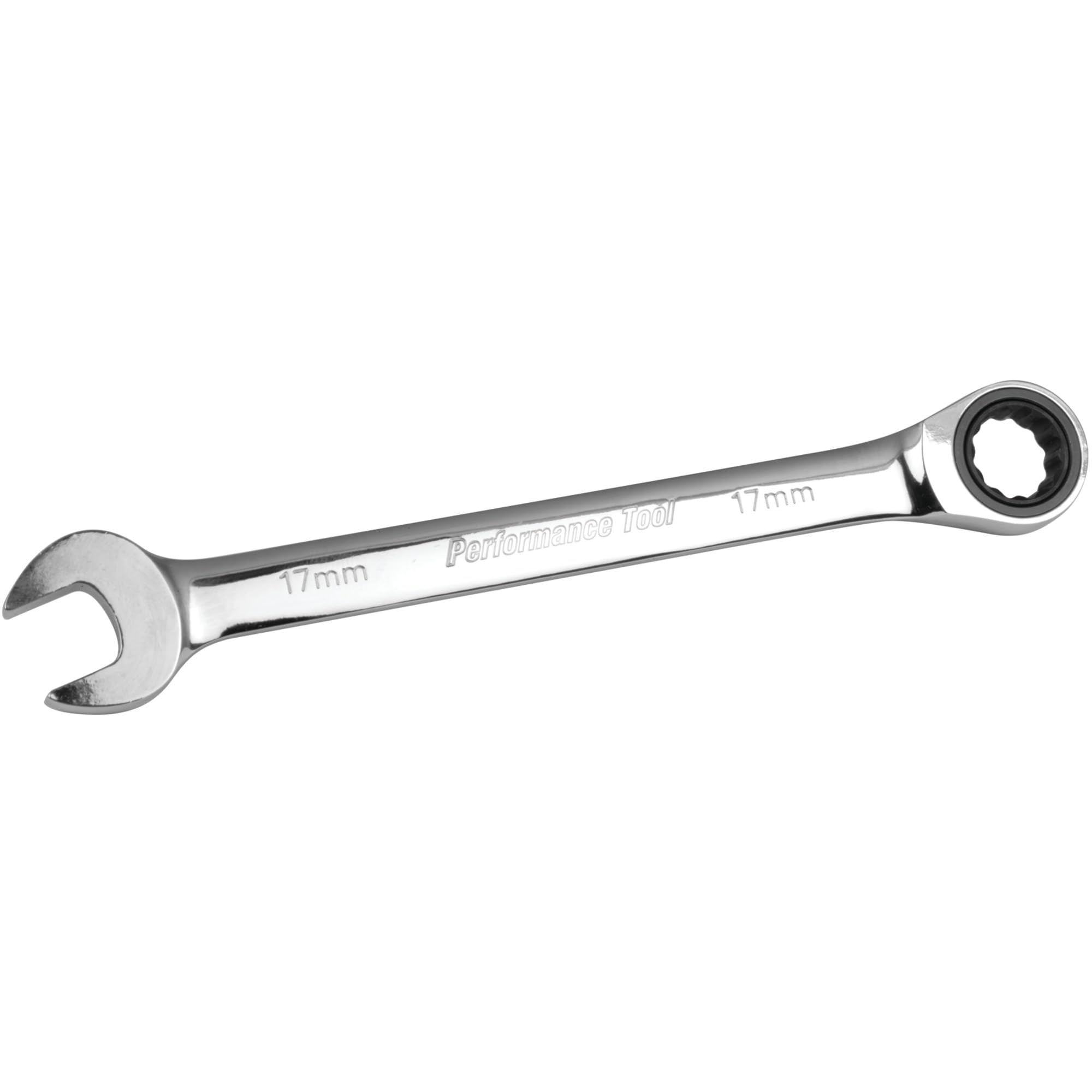 Performance Tool W30357 Professional Chrome Vanadium Metric 17mm Ratcheting Wrench