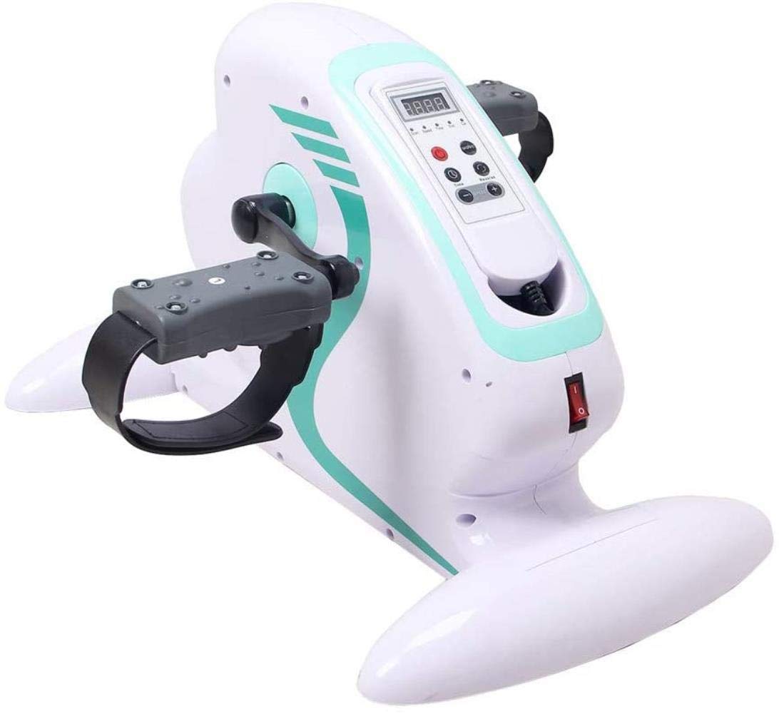 Excersize Bikes Pedale Ginnico Elettrico per Anziani Bicicletta Fitness compatta per Esercizi di Braccia/Gambe Mini Trainer per Ciclismo Esercizio Fisso Pedale per Gambe