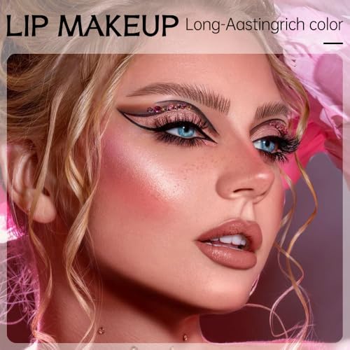 Image of Dusty Rose Matte Lip Liner Pencil - Smooth & Moisturizing Lip Pencil for Precise Contour, Rich Color Payoff, Lightweight Everyday Lip Makeup, Twist-Up Design,01#