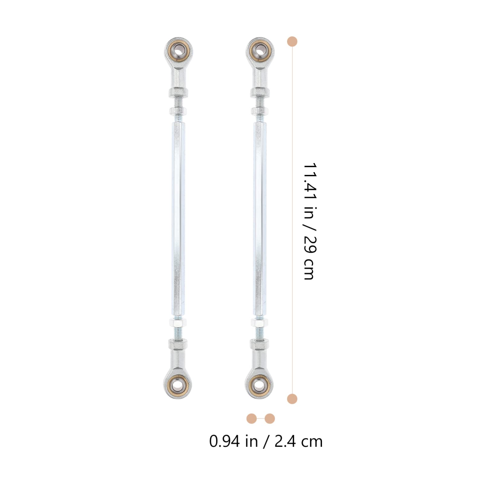 SOIMISS Rotules de Biellette de Direction ATV, Lot de 2, Acier Inoxydable