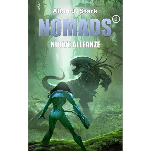 NOMADS Audiolibro Por Allan J. Stark arte de portada