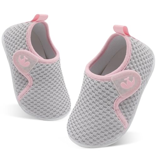 Image of FEETCITY Toddler Walking Shoes Slip On Toddler Shoes Boys Girls Kids Sports Sneakers Casual School Shoes Barefoot Shoes