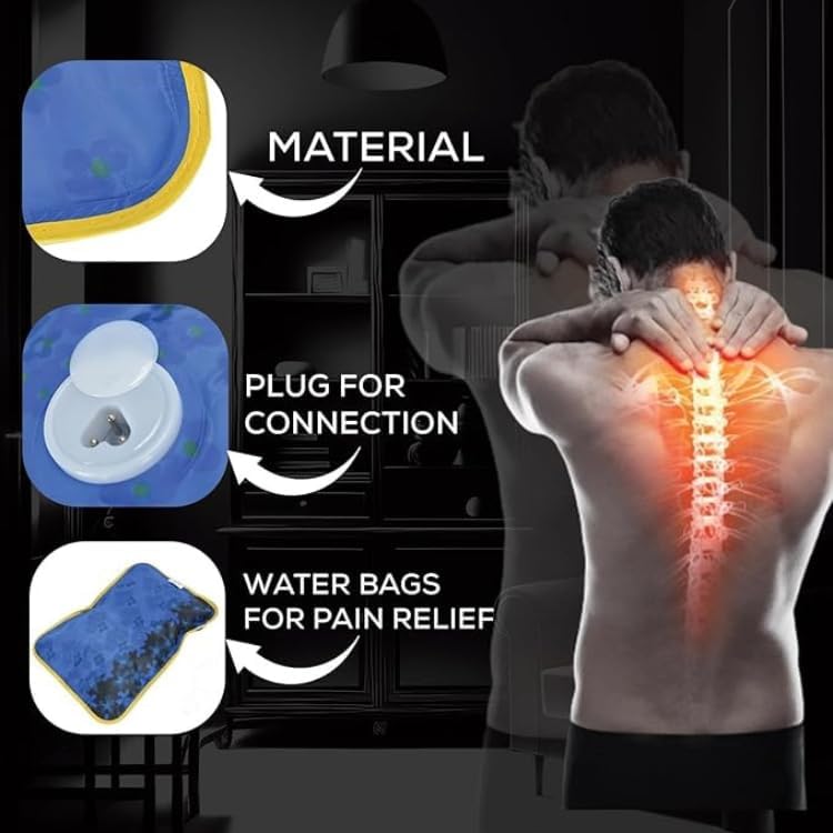Image of ZEXSAZONE Hot Water Bag Heating Bag Gel hot Water 1.5 LTR for Pain Relief hot Water Bags, Electric hot Pack, Heat pad Electric for Pain Relief Electric Heating pad for Back Pain Men & Women