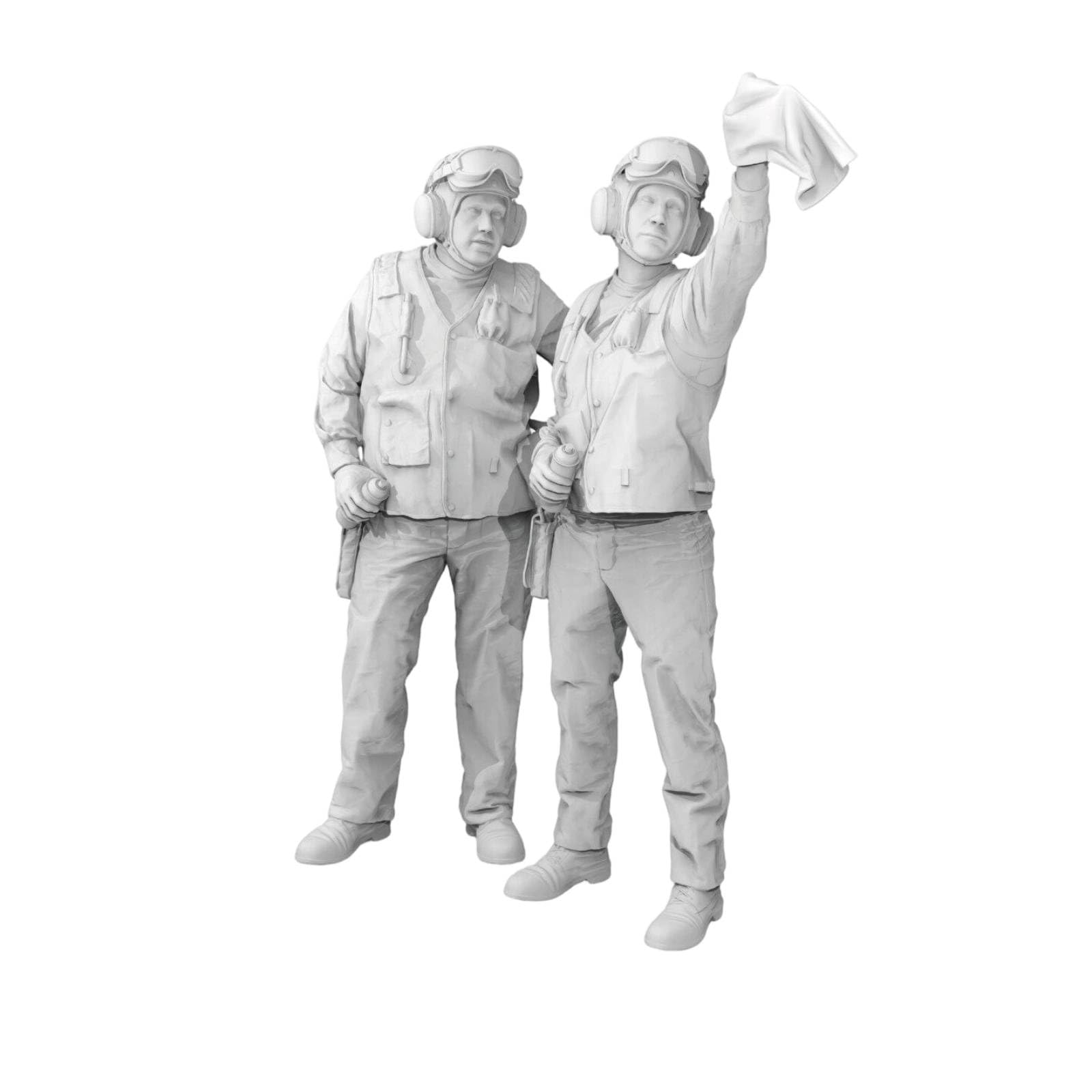 Amagogo Figura Del Personale Navale Set di Miniature Modellino Statuina Soldatino in Resina Non Assemblata Non Dipinta con Pose Dinamiche E Dettagli Storici