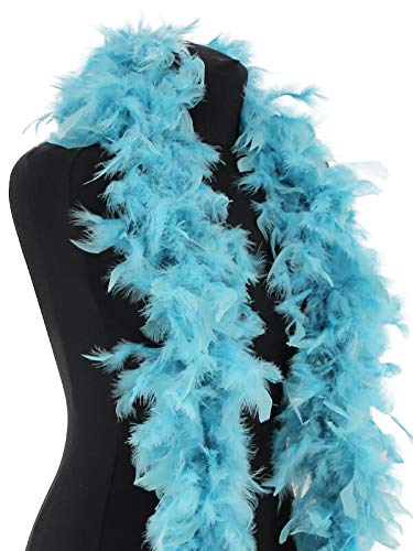 Pohotobooth Props Ltd Luxury Dusty Blue Feather Boa – 80g -180cm…