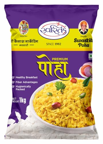 Swastik Poha 1 kg | Premium Thick Flattened Rice | Fresh & Clean ...