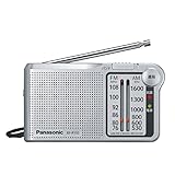 パナソニック FM/AM 2バンドレシーバー バッテリー式 (シルバー) RF-P155-S