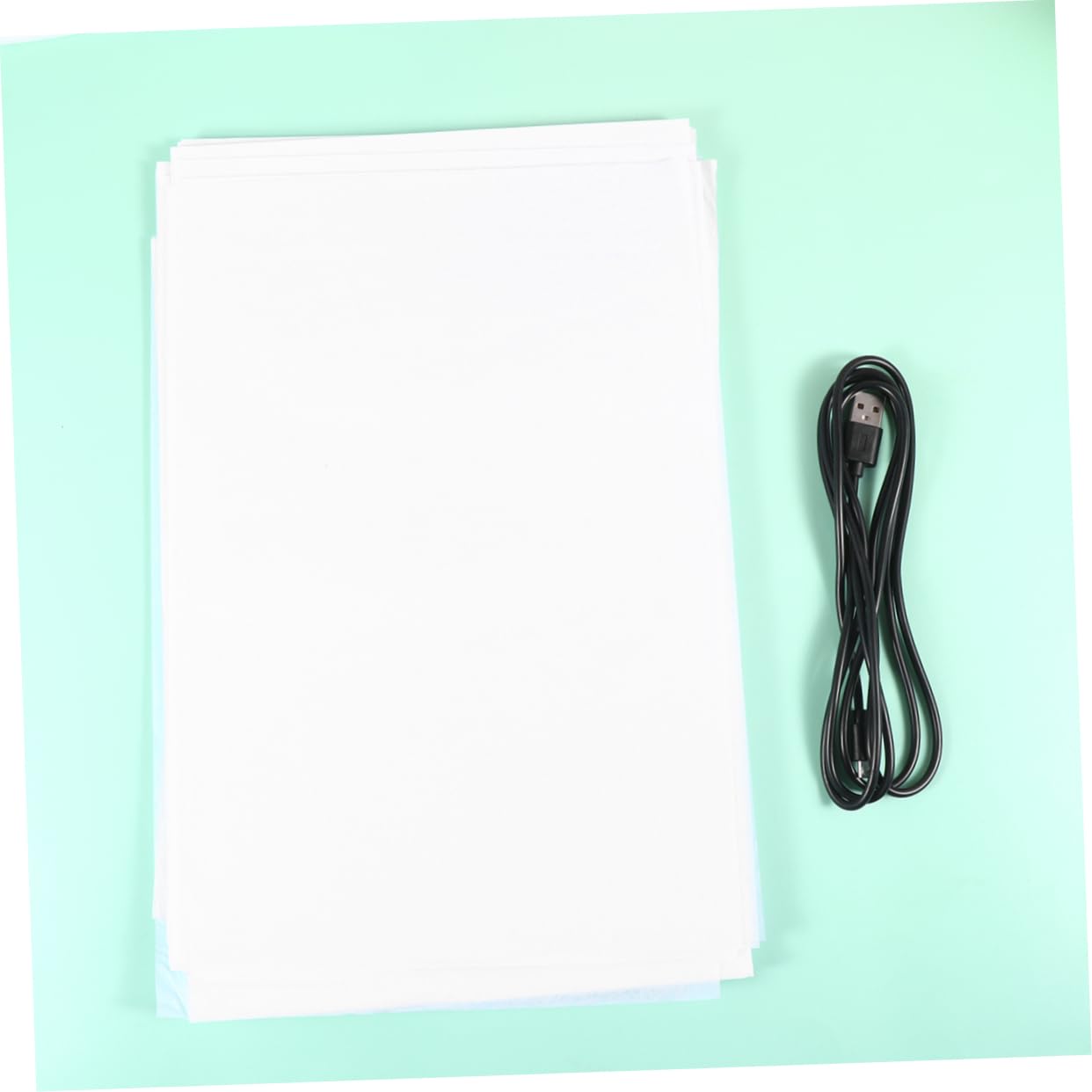 Table Lumineuse A4 LED à Texture Givrée pour Dessin, Blanc