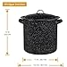 Granite Ware 15.5-Quart Stockpot, Large Capacity for Soups, Stews, Pasta - Durable Graniteware with Non-Stick Surface for Easy Cleaning - Chip-Resistant & Even Heat Distribution (Speckled Black)
