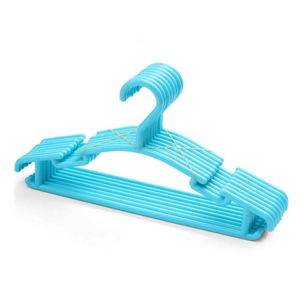 Cxk Blue Portable Clothes Hanger Clothes Coat Plastic Hangers Hook Household,