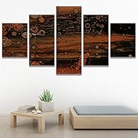 SIGNWIN 5 Panel Canvas Wall Art Organic Arrangement Modern Artwork for Home Decorations Ready to Hang - 60