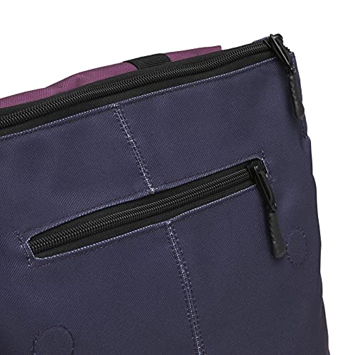 Ela Mo Rucksack Damen - Daypack schön u. durchdacht - Laptop Rucksäcke für Frauen - Anti Diebstahl Tasche für Schule, Uni, Business (Berry)