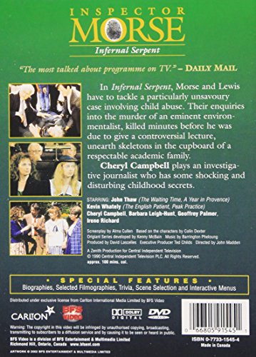 Inspector Morse Infernal Serpent DVD importado de Alemania edición policíaca original 3