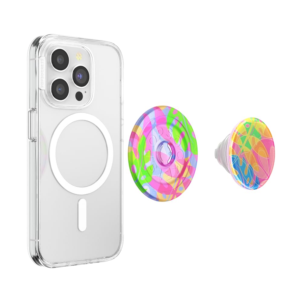 PopSockets Presa Magnetica Per Telefono Con MagSafe - Boca Palm Viola - Nuova