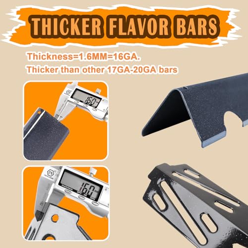 Image of SafBbcue Genesis II Flavor Bars Heat Deflector Replacement Parts for Weber Genesis II Grill Parts GS4 66034 /66796 Flavor Bars&66687 /66041 Heat Deflector Replacement for Genesis II E-610&II LX E /ES-640