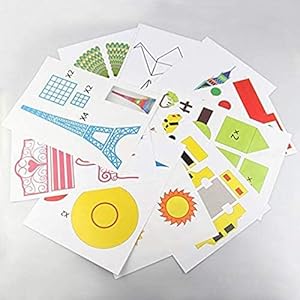 3D stift Vorlage,DOLYUU 3D Druckstift Vorlage, 3D pen Vorlage, 3D Zeichenschablonen, 3D Zeichenbücher, Zeichenmuster mit…