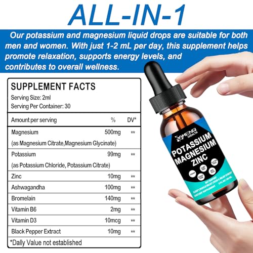 Potassium Magnesium Supplement, High Absorption Magnesium Potassium Complex - Image 2