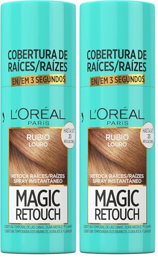 L'OREAL PARIS Magic Retouch Spray Retoca Raíces y Canas Rubio 75ml (Paquete de 2)