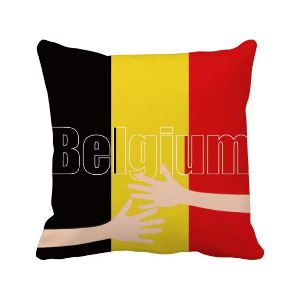 Drapeau Belgique protection oreiller hypoallergénique facile à laver